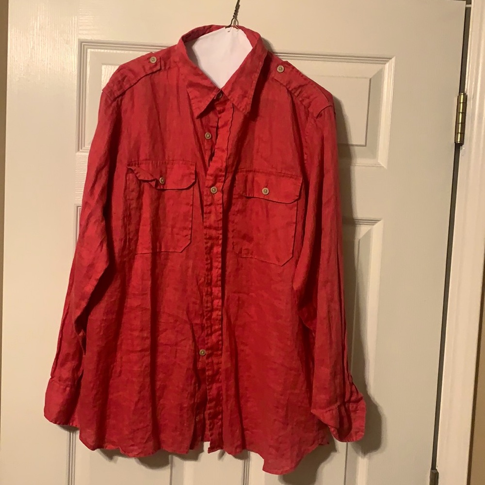 Long sleeve casual button down